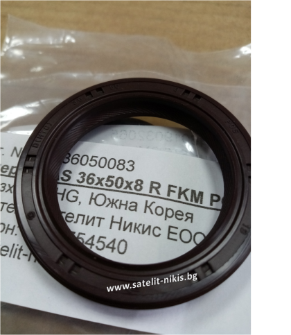 Oil seal AS 36x50x8 R FKM POS/KOREA ,  canshaft rear of  Chevrolet,Hyundai,Kia,Opel OEM 22144-27000