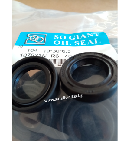 Oil seal AS (104) 19x30x6.5 NBR SOG/TW