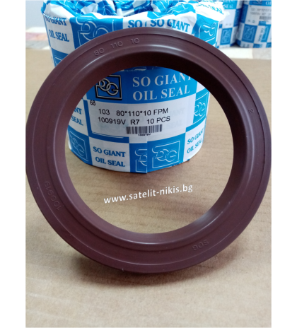 Oil seal A (103)  80x110x10 Viton SOG/TW,  for automatic transmission of DAF 1450701, IVECO 42536782,93194753, MAN 06562806202, MERCEDES-BENZ 0259974647,A0259974647, RENAULT TRUCKS 5001858976, VOLVO 3097332, ZF 0734310402