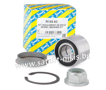 Wheel bearing kit  R155.63  SNR/France,  for rear axle of  Dacia,Nissan,Renault,6001547700,43210-AX000,432108237R, VKBA 3525, R 155.6,713 630 300