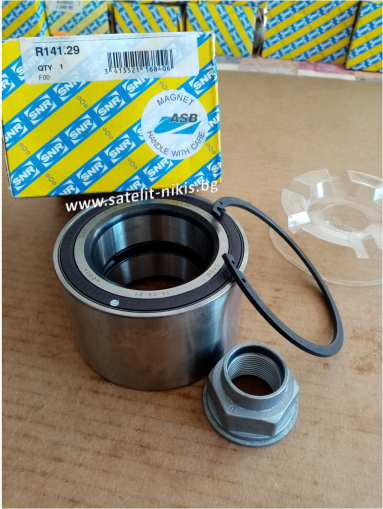 Wheel bearing kit R141.29 (55x90x54) SNR/France   for front axle of NISSAN 40210-00Q0H, OPEL 4419183 ,RENAULT 402103708R, VAUXHALL 93197149
