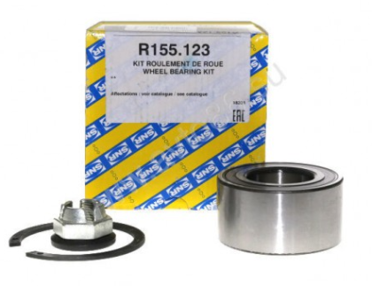 Wheel bearing kit R155.123  (37x72x37) SNR/France  for front axle of RENAULT 402104249R | 402105733R,DACIA40 21 015 54R,402102977R,LADA 7701207677,MERCEDES_BENZ 415 334 07 00, NISSAN 40210-1HA1A