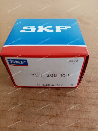 Radial insert ball bearing  YET206-104   (31.750x62.000x35.700 ) SKF/Sweden, Agco 71.306.66,271306662 ;CASE 1270174C91,156011C92; CNH 47577196,617667R92 ;Claas 561299.0,0005612990 ;New Holland 134686,80134686,84330031
