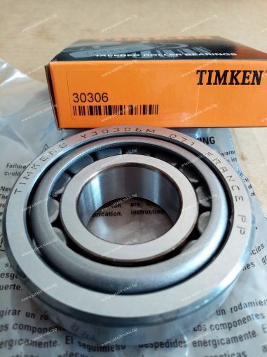 ЛАГЕР 30306 ( 30X72X20.75) TIMKEN/USA, FIAT 26800340 ;JOHN DEERE	37013 ; MASSEY FERGUSON 3000602X1+3000603X1; MERCEDES BENZ 631 981 0605