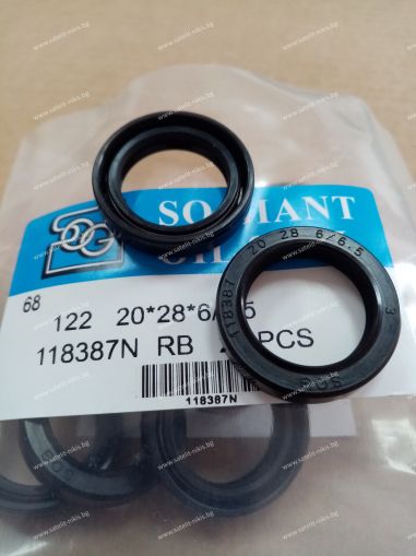 Oil seal TCV (122)  20x28x6/6.5 NBR SOG/TW , for hydraulik pumps,motors and hydrodynamic couplings