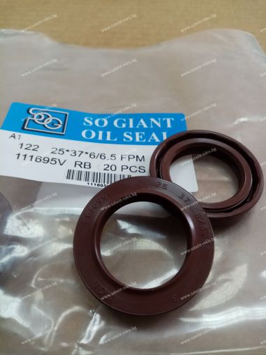 Oil seal TCV (122) 25x37x6/6.5 Viton SOG/TW , for hydraulic pumps,motors and hydrodynamic couplings