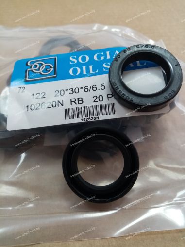 Oil seal AS (122)  20x30x6/6.5 NBR SOG/TW