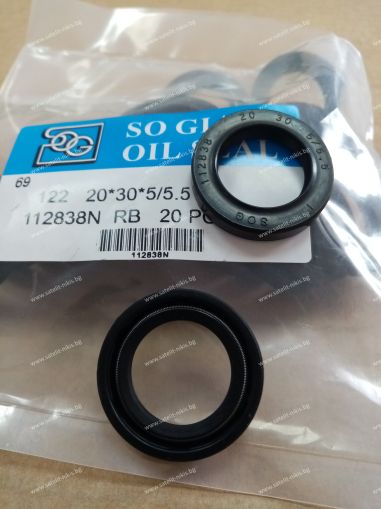 Oil seal TCV (122)  20x30x5/5.5 NBR SOG/TW , PIAGGIO 7348,S7348