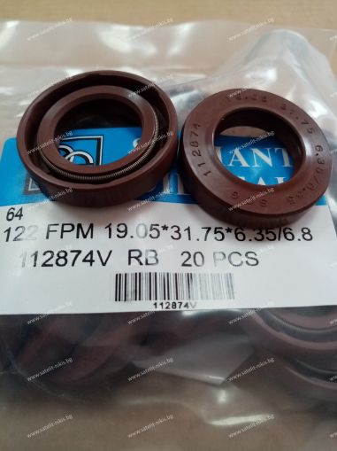 Oil seal TCV (122) 19.05x31.75x6.35/6.8 Viton SOG/TW, for hydraulik pumps,motors and hydrodynamic couplings