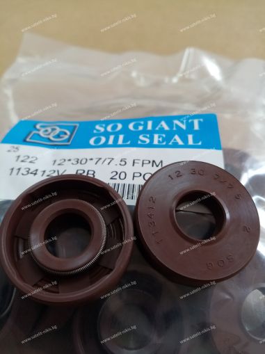 Oil seal TCV (122) 12x30x7/7.5 Viton SOG/TW , for hydraulik pumps,motors and hydrodynamic couplings