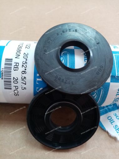 Oil seal TCV (122) 20x52x6.5/7.5 NBR SOG/TW , for hydraulic pumps,motors and hydrodynamic couplings