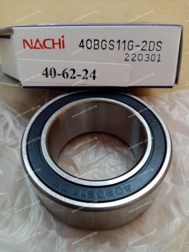 Bearing   40BGS11G-2DS ( 40x62x24 ) NACHI/Japan , for A/C compressor of Hitachi A5000,MJS170;Mitsubishi MSC90C;NIHON DKV14C:SANDEN 5H14,7H15,NIPPONDENSO 10P13C,10P15C