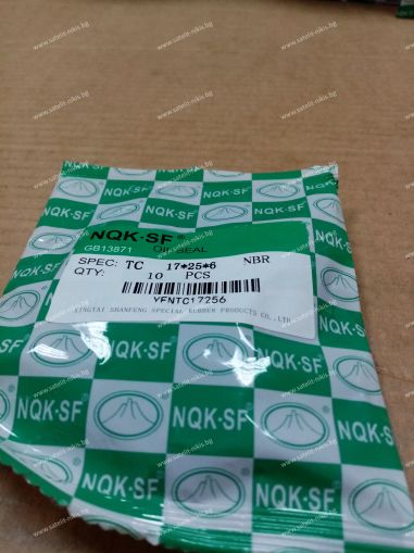 Oil seal  AS 17x25x6 NBR NQK.SF /China