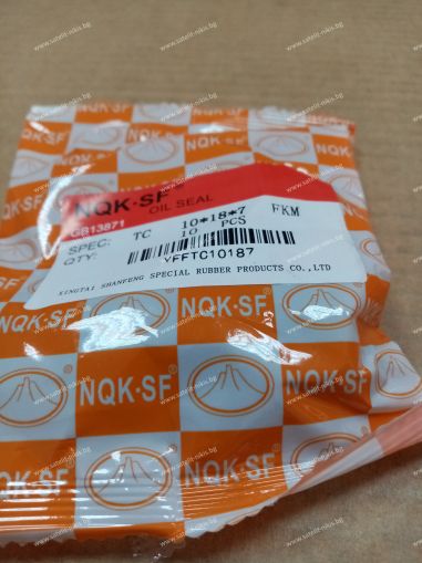 Oil seal AS 10x18x7 Viton NQK.SF/China 