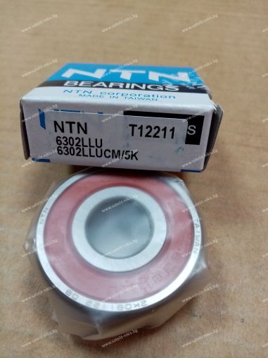 Bearing  6302 LLU (15x42x13 )  NTN / Japan, BMW 12311714520; BOSCH 1100900000; CNH 03671777,102776A1; Chrysler 2098475; Claas 0002377090; Ford 10469092; Fortschritt 9902890378; GREAT PLAINS 820-008C; Massey Ferguson 1440486X1; New Holland 41286