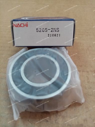 Double Row Angular Contact Ball Bearing   5205-2RS ( 25x52x20.6 ) NACHI / Japan, for seeders  LEMKEN, John Deere AZ49176,AZ64070,DE19311 