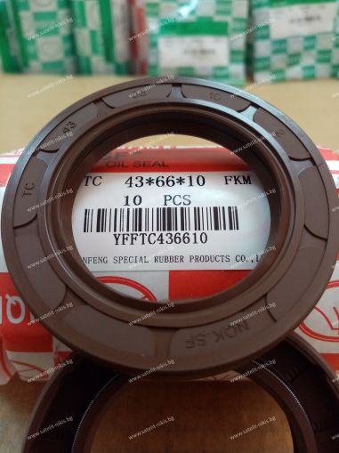 Oil seal AS 43x66x10 Viton NQK.SF/China , CARRARO 025207