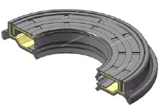 Семеринг TGAY 40.2x80/88x8/15 NBR WLK/TW ,за перални машини Electrolux, Zanussi, AEG    