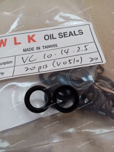 Oil seal VC (AOF) 10x14x2.5 NBR  WLK/TW , KUBOTA S 280,09231-01425