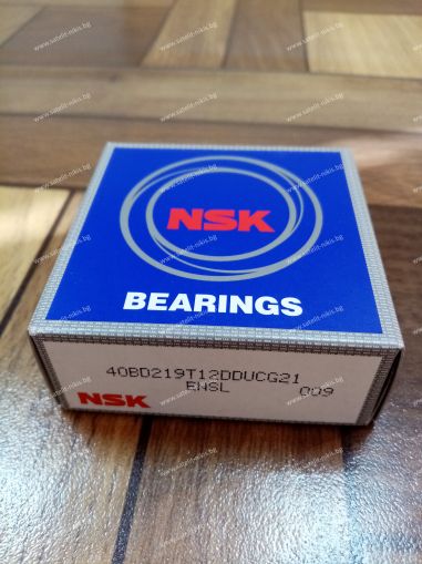 Bearing   40BD219T12DDUCG21 (40x62x24) NSK/Japan  , for A/C compressors CALSONIC CWV618,DIESEL KIKI DCV14BC,HITACHI A5000,MJS170,MITSUBISHI MCS90C,NIHON DKV14C,NIPPONDENSO 10P13C,10P15C,10P15E,10P17C,SANDEN 5H14,7H15,SD507,SD508,SD510