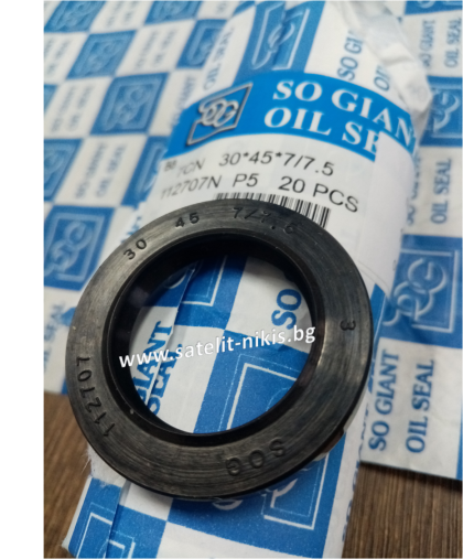 Oil seal TCV (122) 30x45x7/7.5 NBR SOG/TW , for hydraulic pumps,motors and hydrodynamic couplings