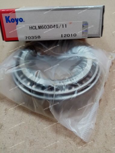 Bearing  LM 603049/LM 603011 (45.242X77.788X19.842)  KOYO/Japan , Agco 70549840,70937207,W984199;CASE 619386R91,619387R1;CLAAS 0002153810, 2153820;GREAT PLAINS 822-169C; JOHN DEERE JD10527, JD8247; MASSEY FERGUSON 833094M1, 833095M1;New Holland 67526,6752