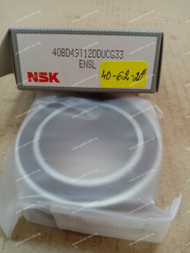 Bearing  40 BD49 T12DDUCG33  (40x62x20.625) NSK/Japan  , for A/C компресори HARRISON A6,HD6,HR6,HT6,LTR4,R4,V5,V7,KEIHIN 150L,150R,SEIKO SEIKI SS series