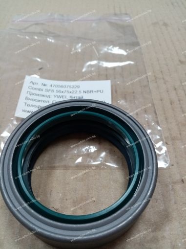 Oil seal Combi BF SL 56x75x22.5 NBR+PU YWEI/China, за главина на VOLVO 1524412, ZF 0734309265,0750110138