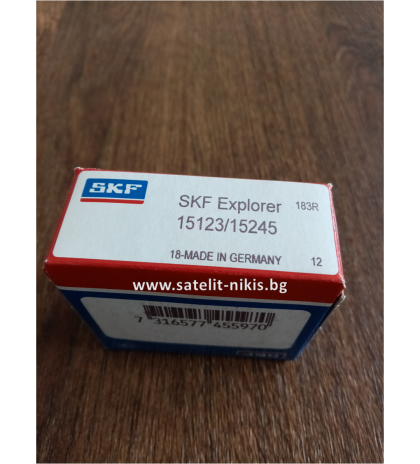 Лагер 15123/15245 (31.750x62.000x19.050)  SKF/Sweden , CASE 176082H1,317010C91,321405R91,321407R91,321408R91,520946R1;GREAT PLAINS 822-091C; John Deere JD7449,JD8134; Massey Ferguson 1502966M1,11850224M91,195182M1;New Holland 28966,80028966,80036737,80439