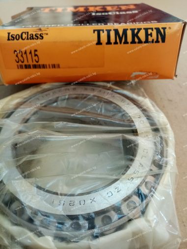 Bearing  33115  (75X125X37) TIMKEN/USA , for rear axle of DAF 065531,MAN 06 32499 0040,MERCEDES BENZ 000 981 4218,,RENAULT TRUCKS 5000788406,VOLVO 184678