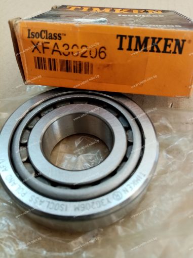 Bearing  30206  ( 30X62X17.25/16/14) TIMKEN/USA , BPW 02 6401 30 00 ;CNH 042530206;CLAAS 30206;30206A; JOHN DEERE 150109, 31765,37011 ,JD37011; MASSEY FERGUSON 330393X1,339393X1, 974899M1 ;NEW HOLLAND 309085 ;SAF 4 200 0003 00; VALTRA LA5009; ZF 0635