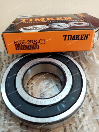 Лагер 6206-2RS-C3 (30x62x16 ) TIMKEN/USA, CLAAS 0002154670,0002160840, JOHN DEERE AH227077,JD10383, NEW HOLLAND 274198