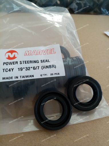 Oil seal  TC4Y 19x32x6/7 HNBR MARVEL/TW , for steering , 90311-19012/ BP0077G