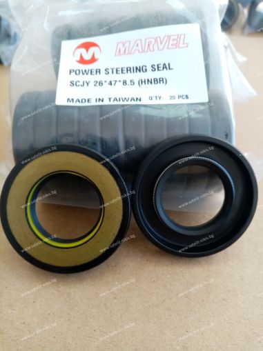 Oil seal  SCJY (CNB1)  26x47x8.5 HNBR MARVEL/TW  , for steering of  NISSAN MURANO (Z50) (2002-2007), NISSAN MURANO (Z51) (2008-2015)