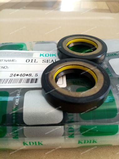 Oil seal  SCJY (CNB1) 24x40x8.5 NBR KDIK/China , for steering  of Infiniti G 2006-2012; Nissan Almera 1995-2000, Sentra 1990-1994
