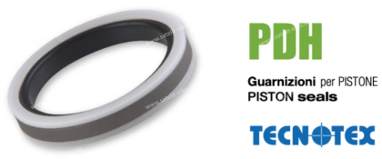 Хидравлично уплътнение за бутало PDH 109 65x50x11 NBR/PTFE+Bronze/POM heavy duty до 600 bar GUARNITEC/Italy