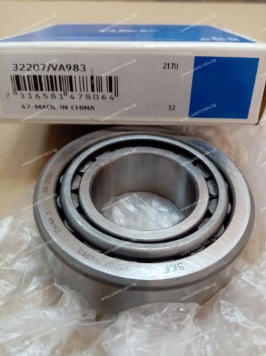 ЛАГЕР 32207 VA983 ( 35X72X24.25 )  SKF/Sweden, AGCO 1440 637 X1,BPW 02.6405.35.00,CLAAS 00 0021 603 0, IVECO 26800130,JOHN DEERE WZ 130300 7,MAN 06.32499-0068,NISSAN 32219-9X501, RENAULT TRUCK 50 00 388 284