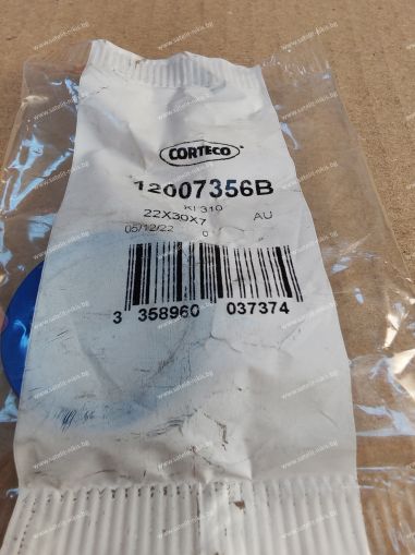 Hydraulic  seal KI 310 22x30x7 12007356B PU (polyurethane) CORTECO  , for steering of NEW HOLLAND 9958566,RENAULT 5003087025