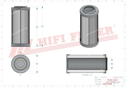 Hydraulic filter SH 63947 HIFI FILTER for JEKKO,MASSEY FERGUSON,PEGSON,POWERSCREEN,TEREX,TURBOSOL