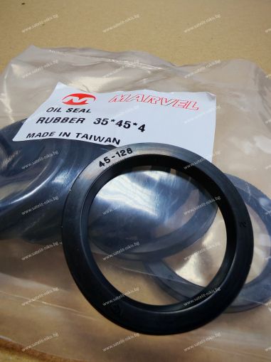 Oil seal  35x45x4 NBR MARVEL/TW, for upper kingpin of  forklift TOYOTA  43219-32880-71
