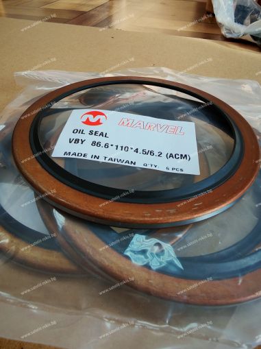 Oil seal  VBY  86.6x110x4.5/6.2 ACM MARVEL/TW , for transmission of  HYUNDAI  43117-74000,KIA,MITSUBISHI ME655359