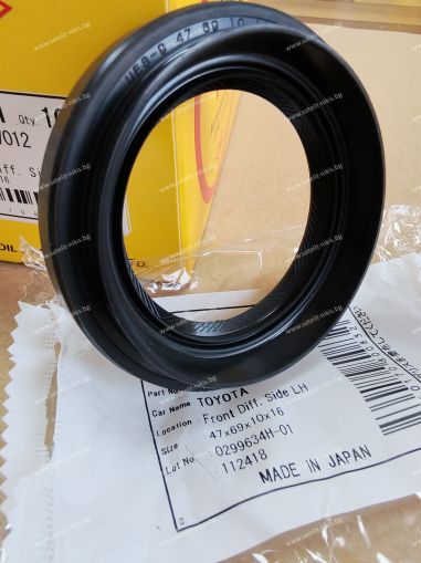 Oil seal  TC9 (UES-9) 47x69x10/16 W NBR Musashi/Japan , for differential of LEXUS,TOYOTA  90311-47012,T1381