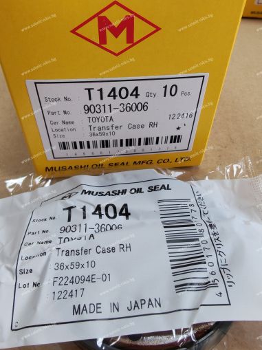 Oil seal  UES-2 36x59x10 R NBR Musashi/Japan , for transfer case of  LEXUS,TOYOTA 90311-36006,T1404   