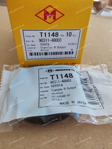 Oil seal  UE (TC)  48x62x8 NBR Musashi/Japan , for transfer case of  TOYOTA  90311-48003,T1148