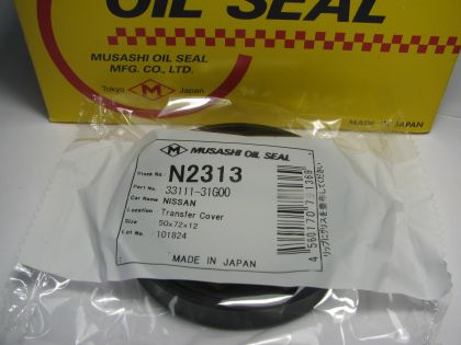 Oil seal DC (A-DUO) 50x72x12 NBR Musashi/Japan , for oil pump,transfer case of  Nissan  33111-31G00 ,N2313
