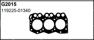 Cylinder head gasket 119225-01340 Matto/TW for engine YANMAR 3TN66