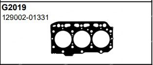 Гарнитура за цилиндрова глава 129002-01331 Matto/TW на двигател YANMAR 3TNE84