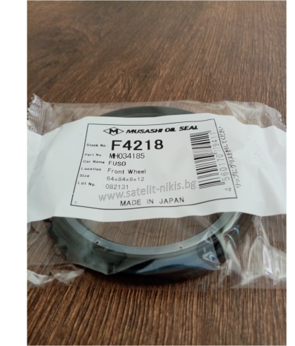 Семеринг UES-29 64x84x8/12 Musashi/Japan , предна главина на MITSUBISHI FUSO, MH034185 ,F4218