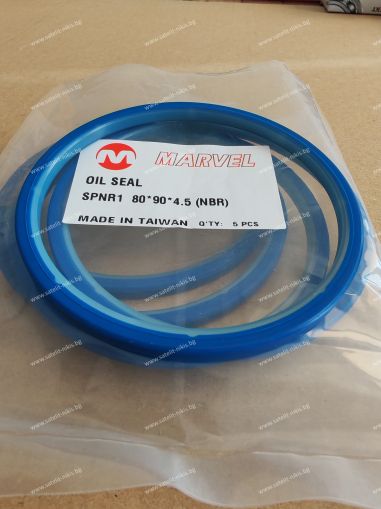 Hydraulic seal SPNR1 80x90x4.5 PU+PTFE Marvel/TW, KOMATSU 703-08-95611