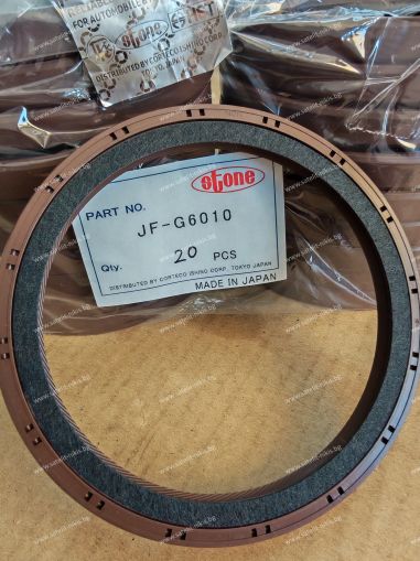 Семеринг HTCKL 100x120x11.5 L FKM с кече  FKM  STONE/Japan , за колянов вал задна страна на двигател  V3300 (3300cc) KUBOTA 1C010-0446-0,STONE JF-G6010